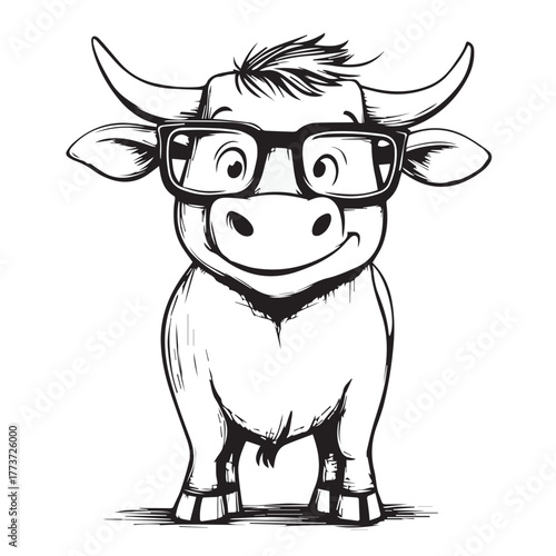 funny cow cartoon