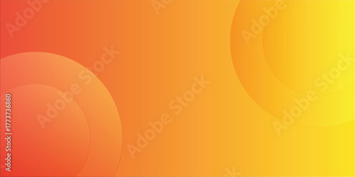 Vibrant Orange Yellow Gradient Background With Soft Circular Orbs For Modern Design eps10