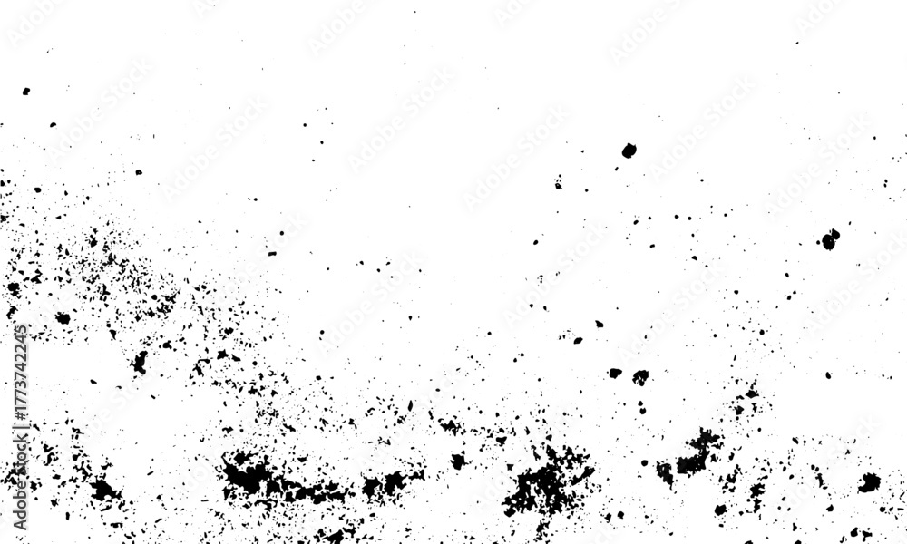 Fototapeta premium Grunge vector texture with rough grain and dust overlay, Monochrome distressed texture with old grunge style