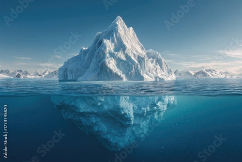 Wallpaper Mural Iceberg, above and below the waterline Torontodigital.ca