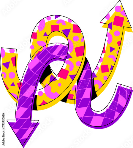 Groovy Shuffle Arrows