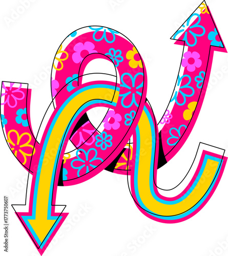 Groovy Shuffle Arrows