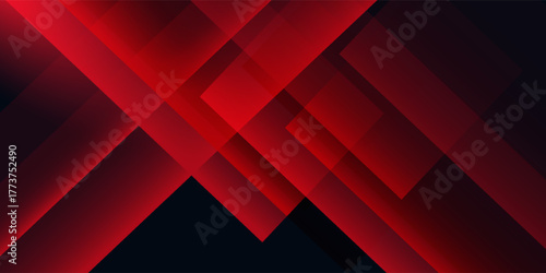 Red abstract background, Digital technology futuristic internet network connection, cloud cyber information communication, Ai big data science, innovation future tech, line dot illustration vector 3d