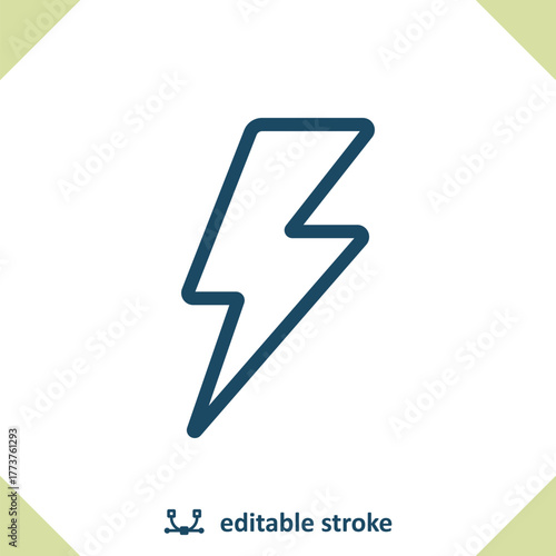Lightning Bolt Icon - Lightning, Storm, Weather