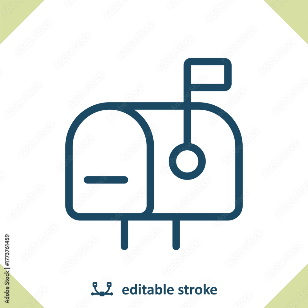 Fototapeta premium Mailbox Icon. Mail Box