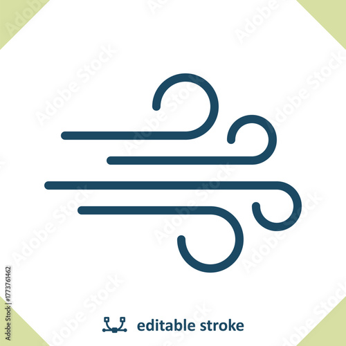 Wind Icon - Windy, Weather