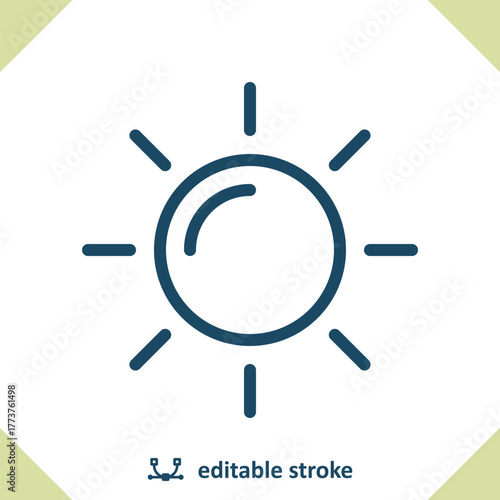 Sun Icon - Weather, Sunny, Summer, Day