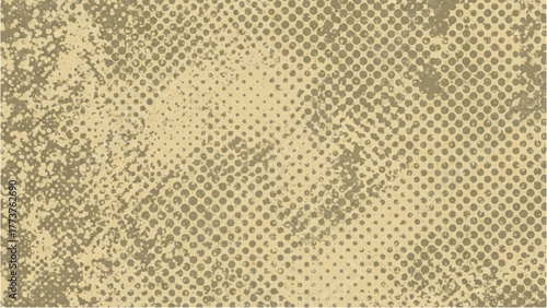 Distressed halftone background with grunge texture, weathered vintage backdrop
