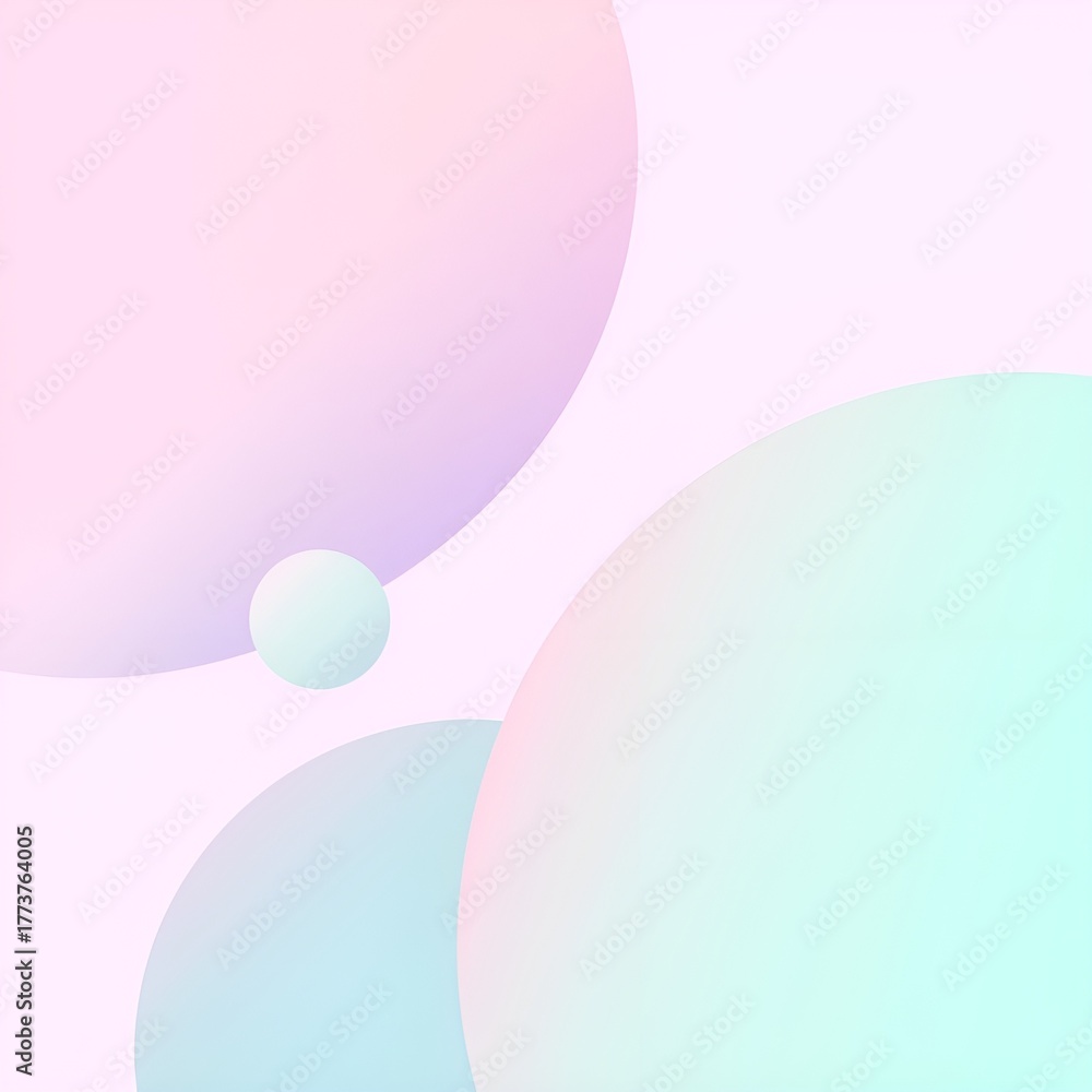 Obraz premium Minimal Gradient Circles