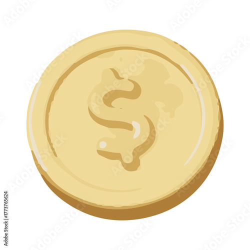 Dollar Coin vector illustration design
