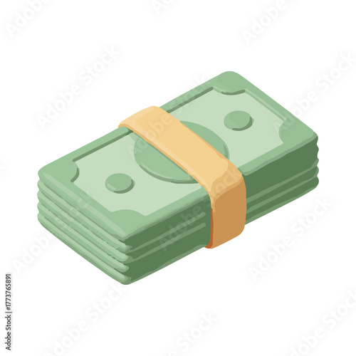 stack of dollars vector illustration design