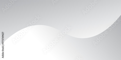 Abstract minimalist white and gray curve modern background. texture white pattern. vector