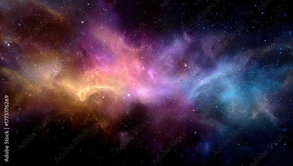Obraz premium Colorful nebulae in deep space