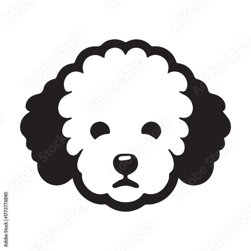 Adorable Poodle Portrait: A Charming and Elegant Dog.
