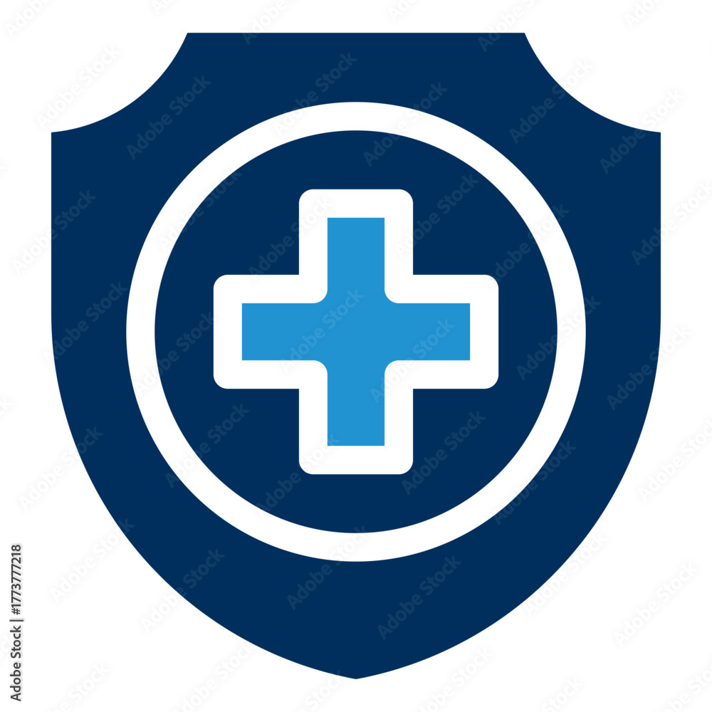 Fototapeta premium INSURANCE Blue Color Icon