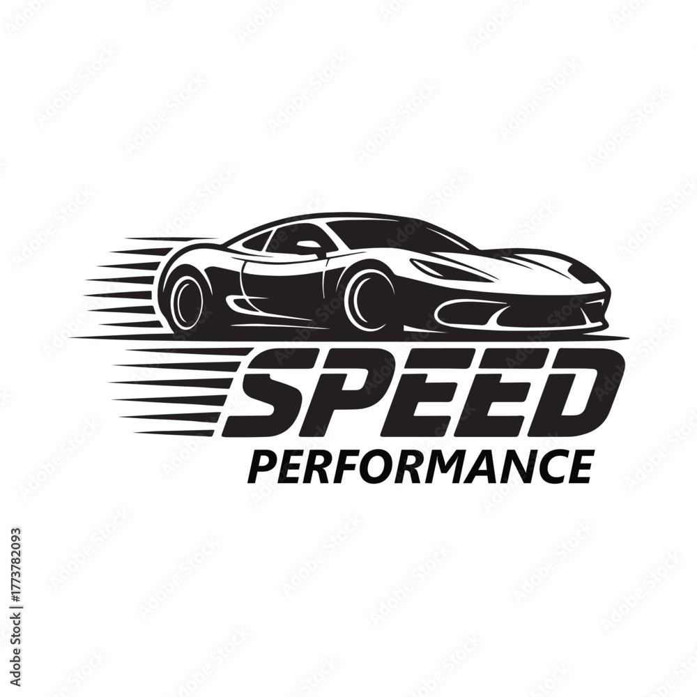 Fototapeta premium Speed logo design vector illustration