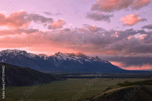 Konstfotografi Teton Range at Dawn