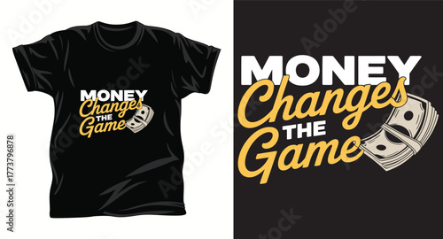 Money graphic vector t shirt design print