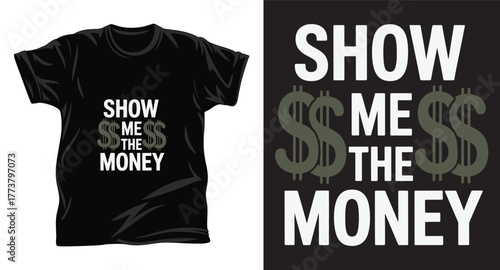Money graphic vector t shirt design print