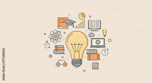 Spark brilliant ideas and foster learning with this dynamic collection of icons. Perfect for educational content, business strategy, and highlighting innovation's power.