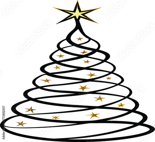 abstract christmas tree