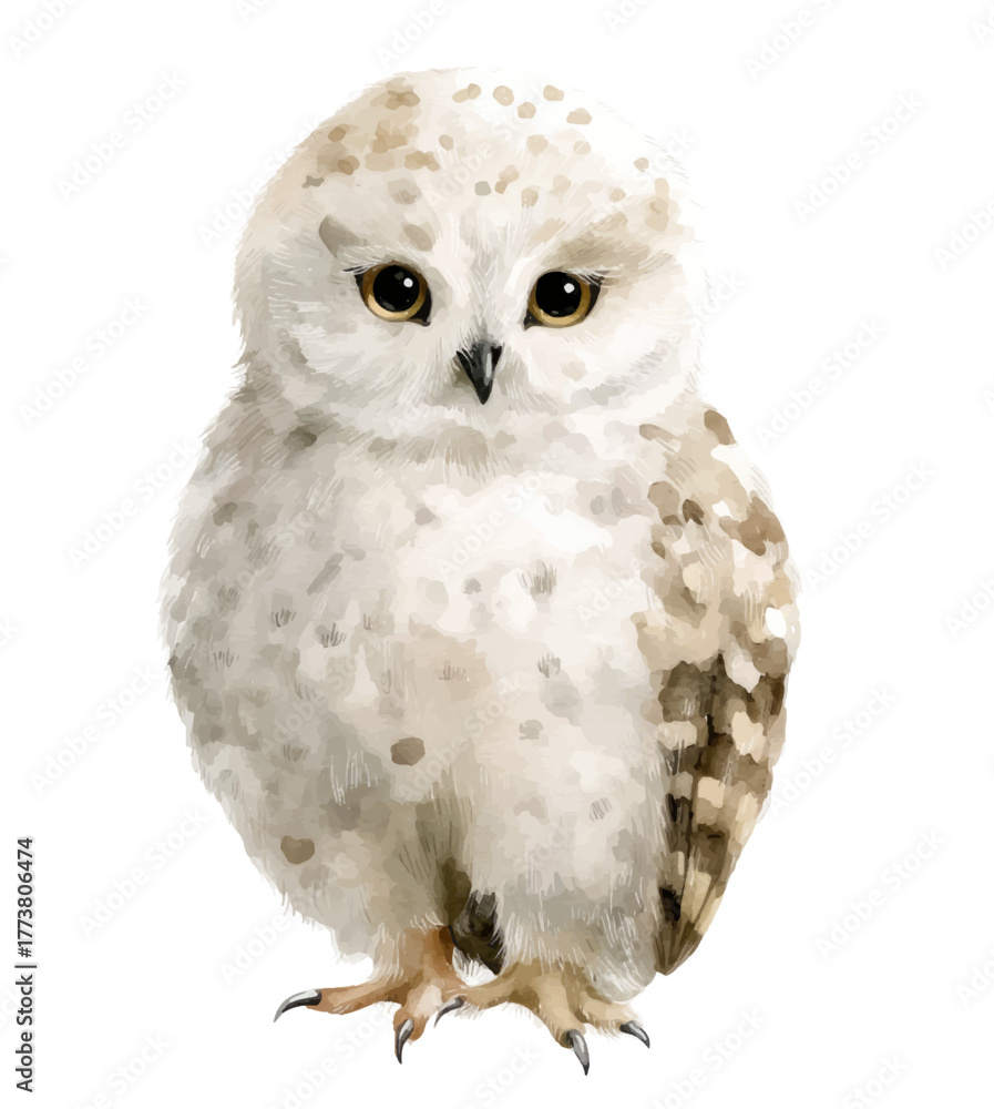 Fototapeta premium great grey owl isolated