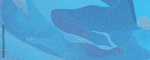 Grainy blue gradient background abstract noise texture retro banner backdrop