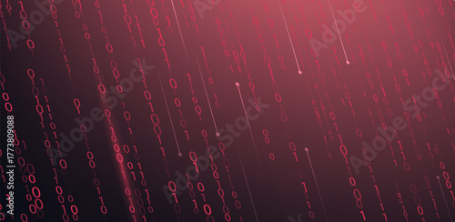 Technology Background 0, 1  Software Programming Illustration