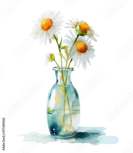 daisies in vase
