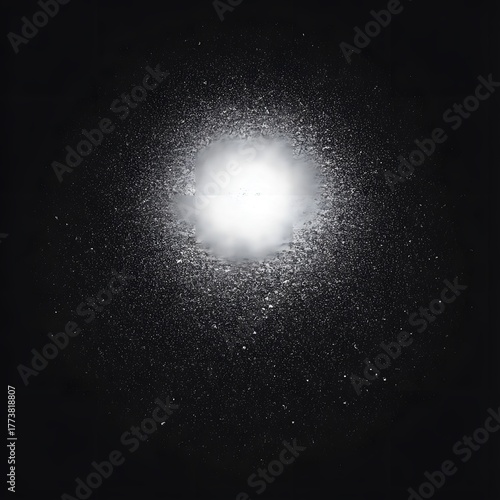 Grainy minimalistic black background texture with abstract noise pattern creating a dynamic visual depth effect