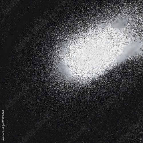 Grainy minimalistic black background texture with abstract noise pattern creating a dynamic visual depth effect