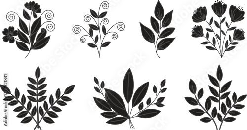Stylized Botanical Vector Collection