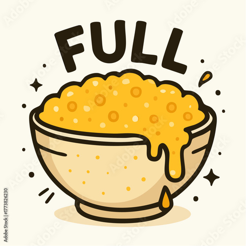 hearty bubbling bowl overflowing full comfort feast golden porridge cozy kitchen bounty