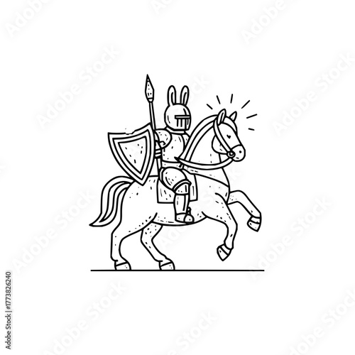 Five cartoon bears in a band playing instruments with musical notes and dots above them in black and white