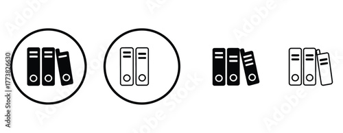 Streamline Your Office Workflow with Sleek File Organization Icons, Perfect for Modern Business Presentations and Website Designs, Ensuring Maximum Efficiency and Professional Appeal