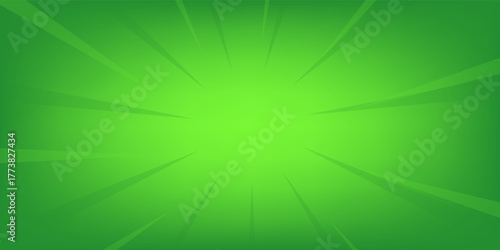 Comic Green Book Pop Art Background. Bright Green Backdrop with Halftone. Retro Comic Pop Art Background in Cartoon Style. Vector Illustration.