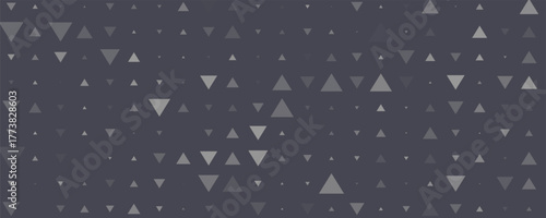 Triangular Halftone Texture Retrowave Vector Geometric Technology Abstract Background. Half Tone Triangles Retro Colored Pattern.