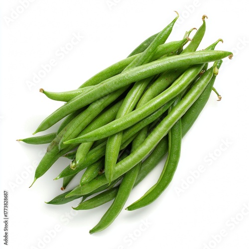 Fresh and vibrant green beans, a healthy and nutritious food. These beans are perfect for cooking or enjoying raw