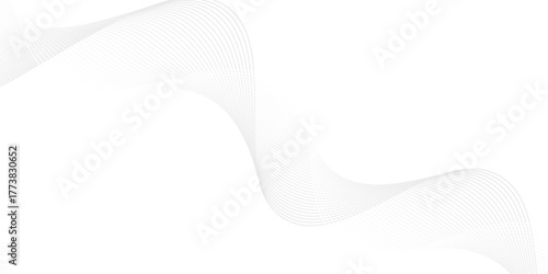 Abstract vector background with black wavy lines. Fluid vector shaped background. Abstract smooth wave on a white background.