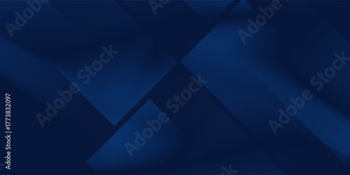 Black dark navy blue silver abstract pattern background. Geometric shape. Line triangle angle fold polygon diamond 3D simple abstract modern