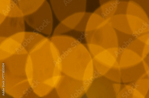 Christmas tree lights out of focus.