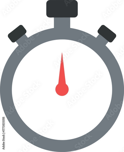 Stopwatch time measurement clock speed speedometer timer icon vector
