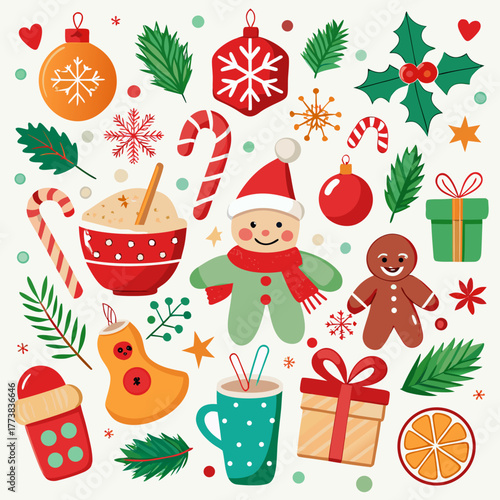 Christmas gingerbread man festive celebration holiday season decoration