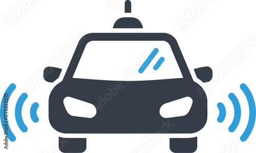 Self driving car autonomous vehicle sensor technology transportation vector