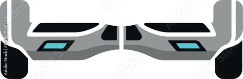 Modern hoverboard futuristic personal electric transport vector