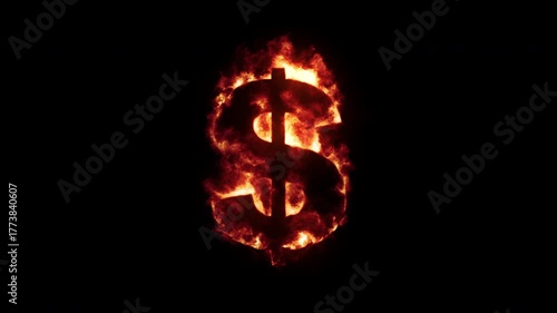 Wallpaper Mural Burning Dollar sign
 Torontodigital.ca