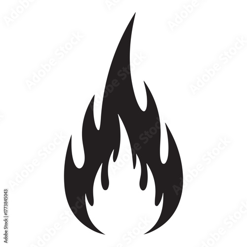Fire icon vector