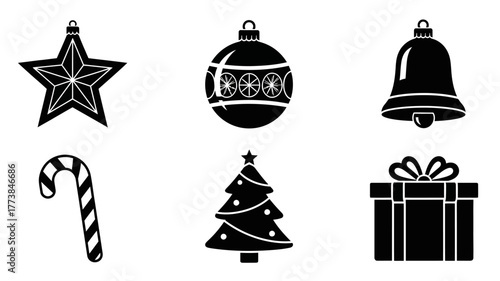 christmas icons set
