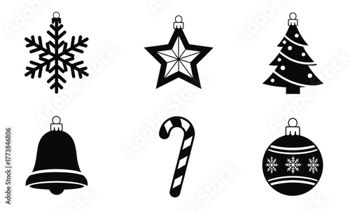 Christmas icons set