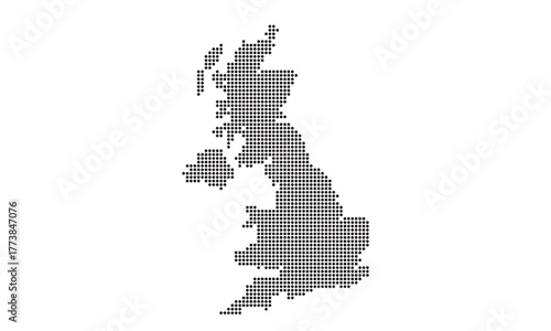 Minimal Dotted Map of United Kingdom